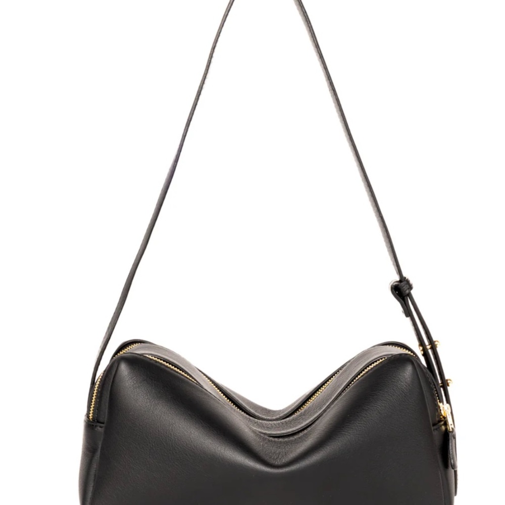 Black Leather Shoulder Bag